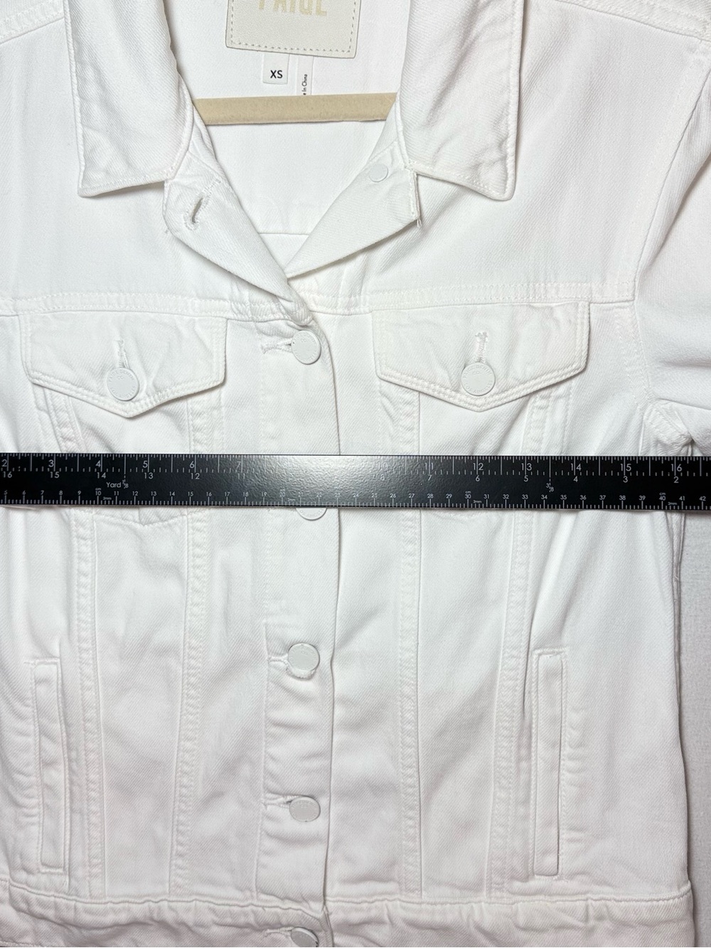 PAIGE White Denim Trucker Jacket - Picture 3 of 10